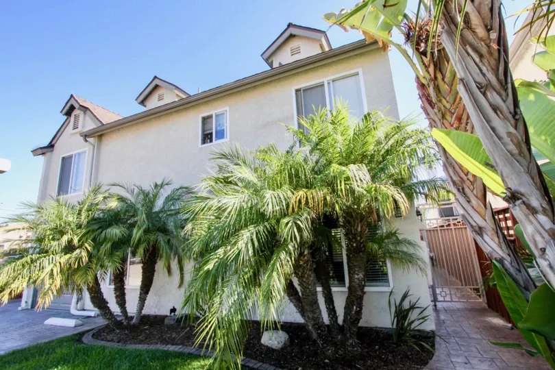 Sunny day, side view of single home residence in Element on Iowa, Normal Heights, CA