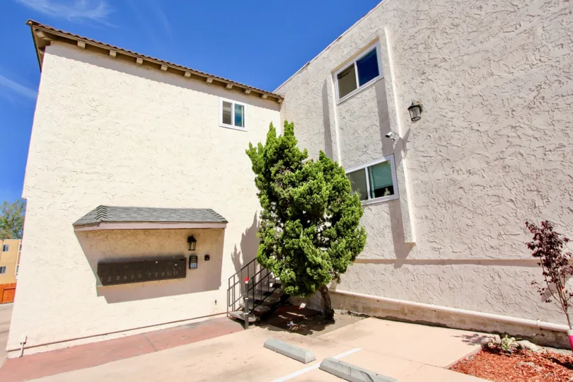 A terrace in the Hilltop Condominiums reminds me off the backyard of Generator-house.