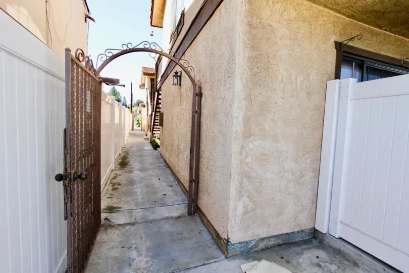 An Entrance gate in a house in Madison Park of Normal Heights
