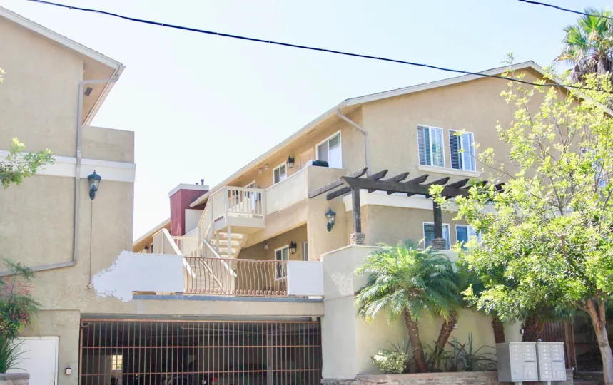 Monroe Villas II community with it's neighborhood in Normal height, California