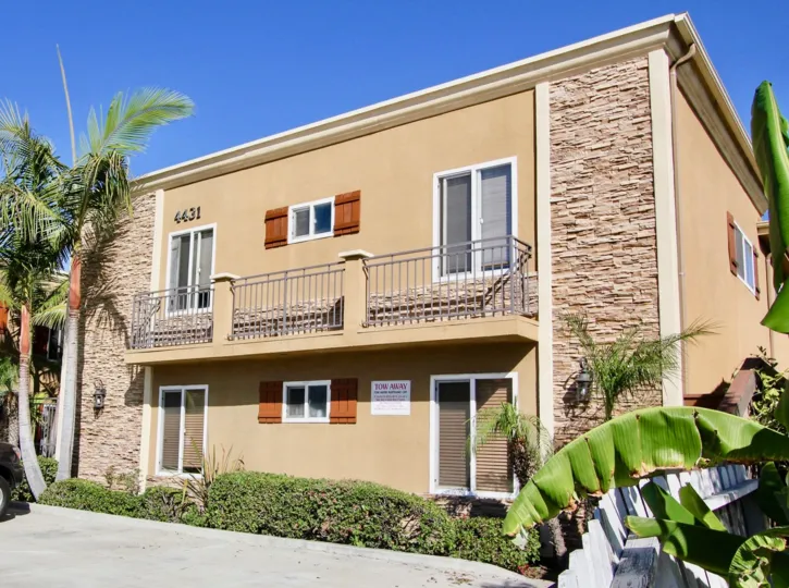 A bright day at Stone Manor community in Normal Heights, California.