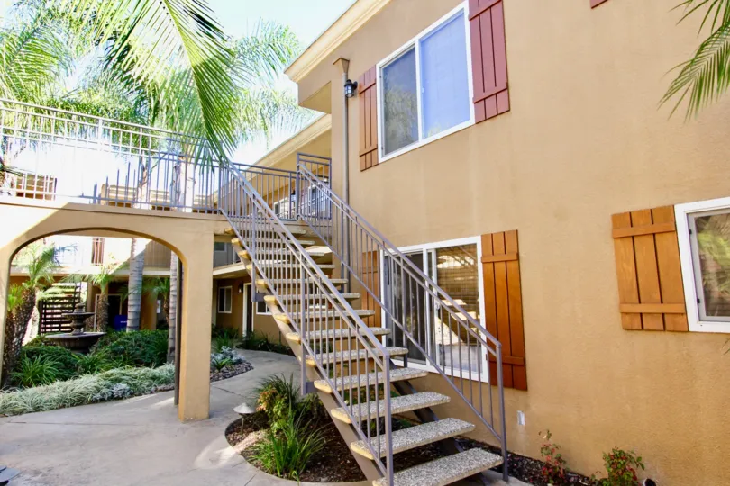 I beautifully kept community of Stone Manor in Normal Heights, California.