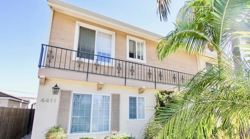 Railing black balcony with wooden compound wall in Wilson Villas.