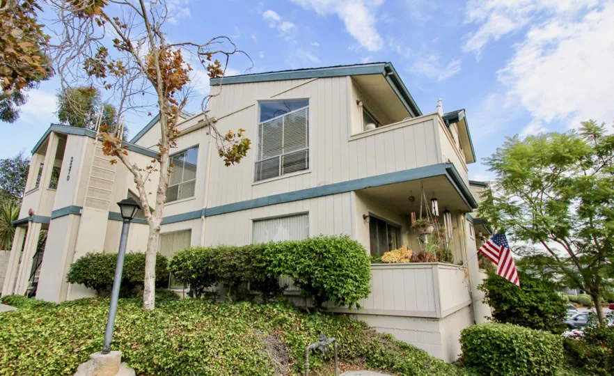 A quaint, patriotic house in the city of North Park, California.