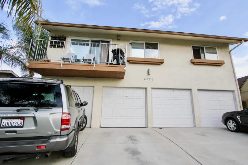 Two story housing with attached garages at Felton Terrace in North Park California
