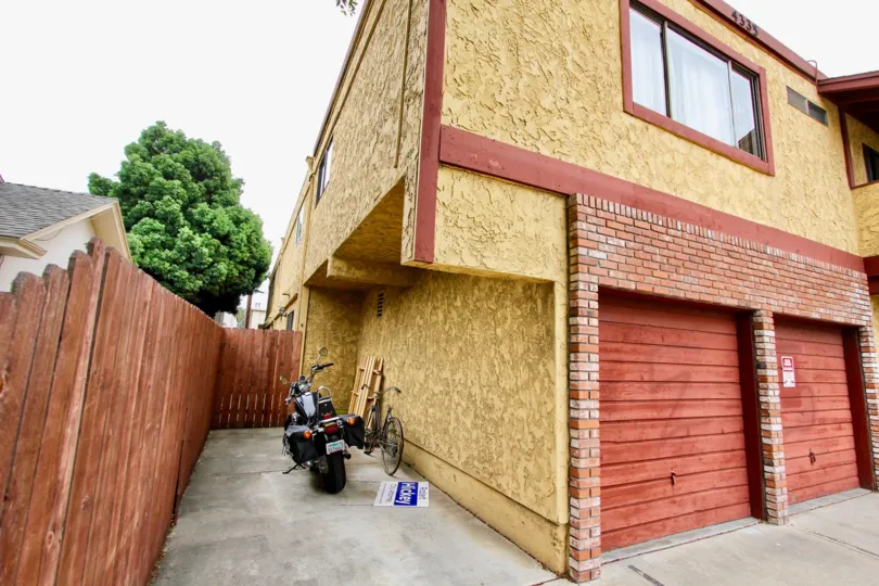Residence with attached garages at Hamilton Chateau in North Park California