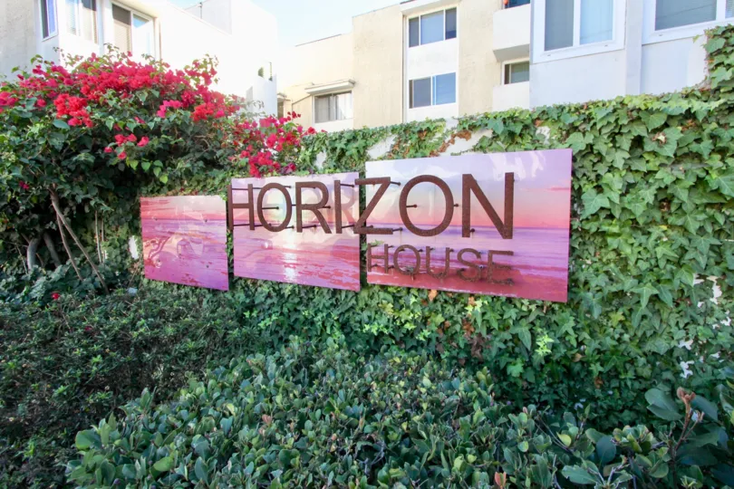 Community sign at Horizon House in North Park California