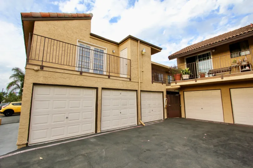 House with many garages in Horizon View neighborhood, North Park, California
