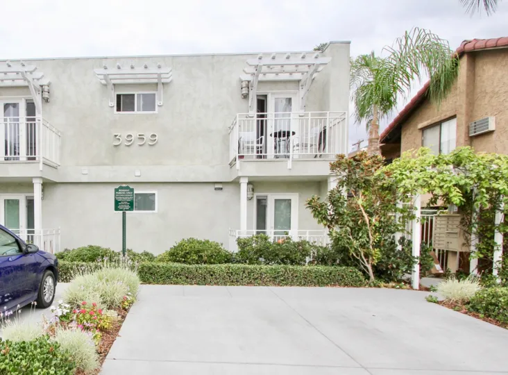 The Quiet Front Entrance to the Idaho Palms Community in North Park