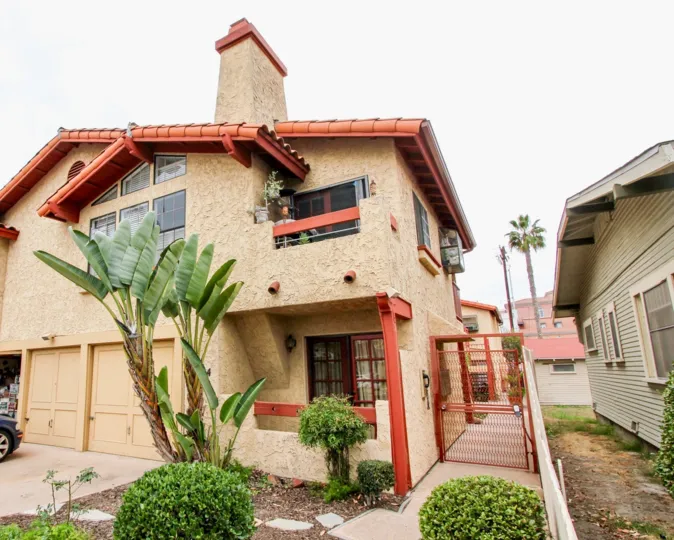 Illinois Park Condos, North Park , California,brown building,orange border