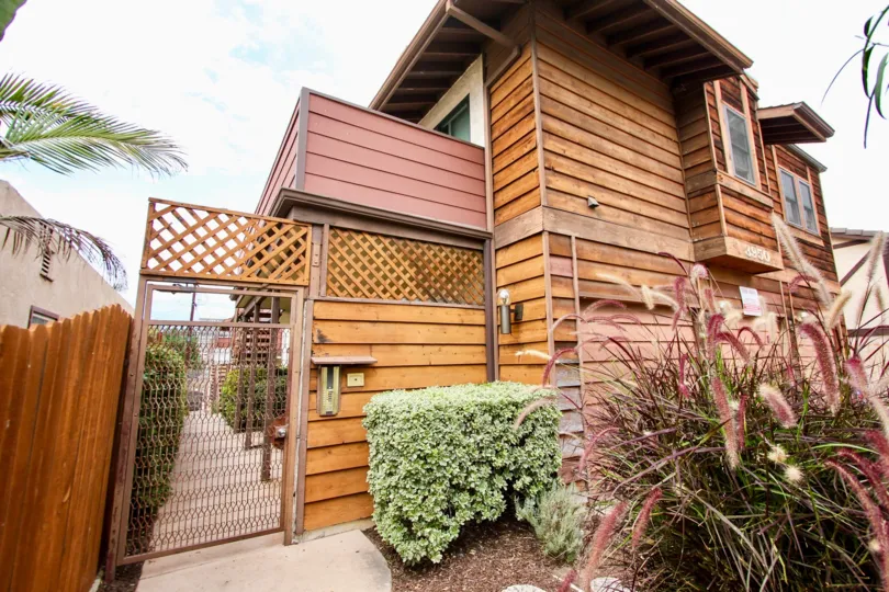 Nice wood finish home with gate in Louisiana Street North Park California