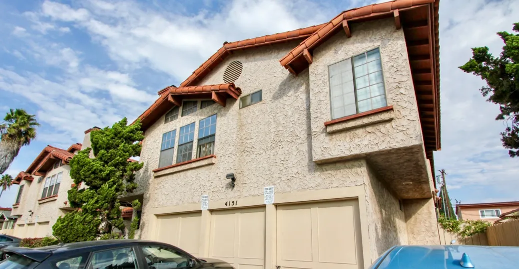 A view of an apartment is Mission Estates complex in North Park, California.