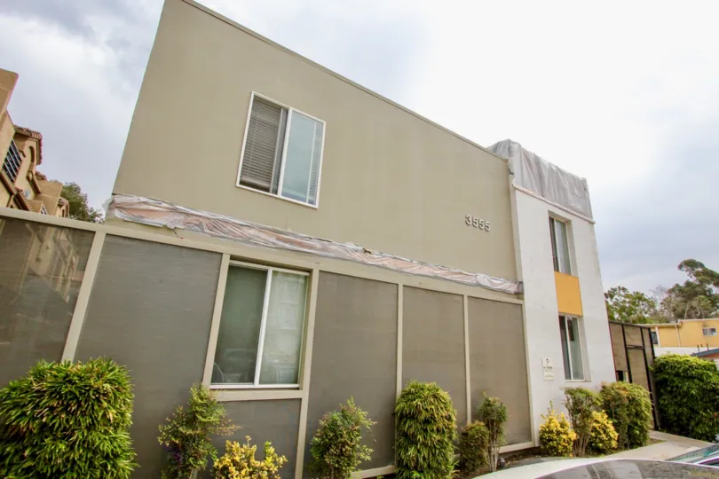 On Florida, North Park , California, light brown building,