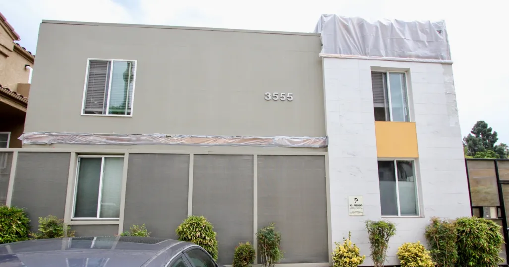 Building 3555 is being updated On Florida in North Park, California.