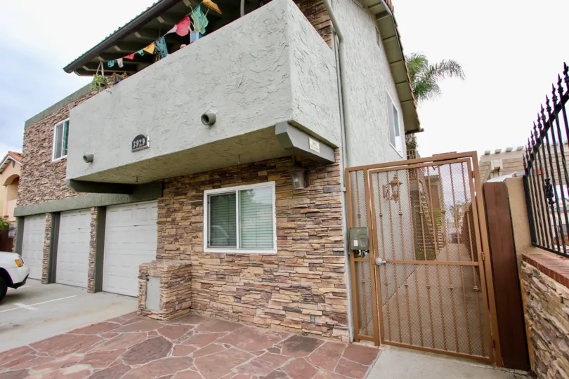 This condo in North Park California has a gate the help keep unwanteds out