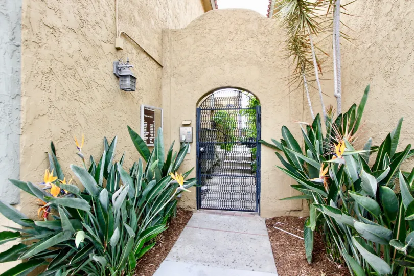 Security gate at Spanish Oaks I in North Park California