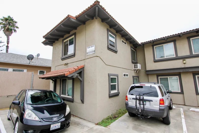 Lots of parking, close to attractive modern units at Sunburst Court