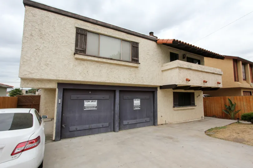 Two story housing with attached garages at The Alamo in North Park California