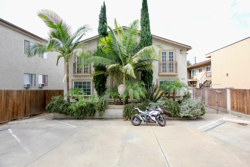 The Garden District ,: North Park  ,California,bike, white sky