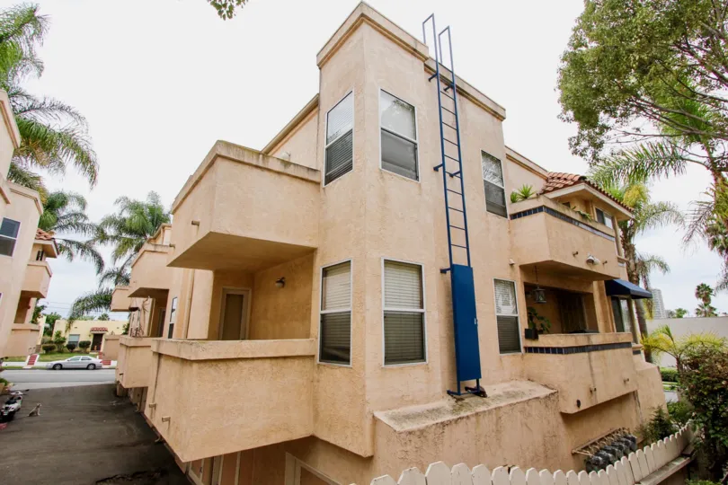 An apartment complex in Uptown Villas in North Park CA.