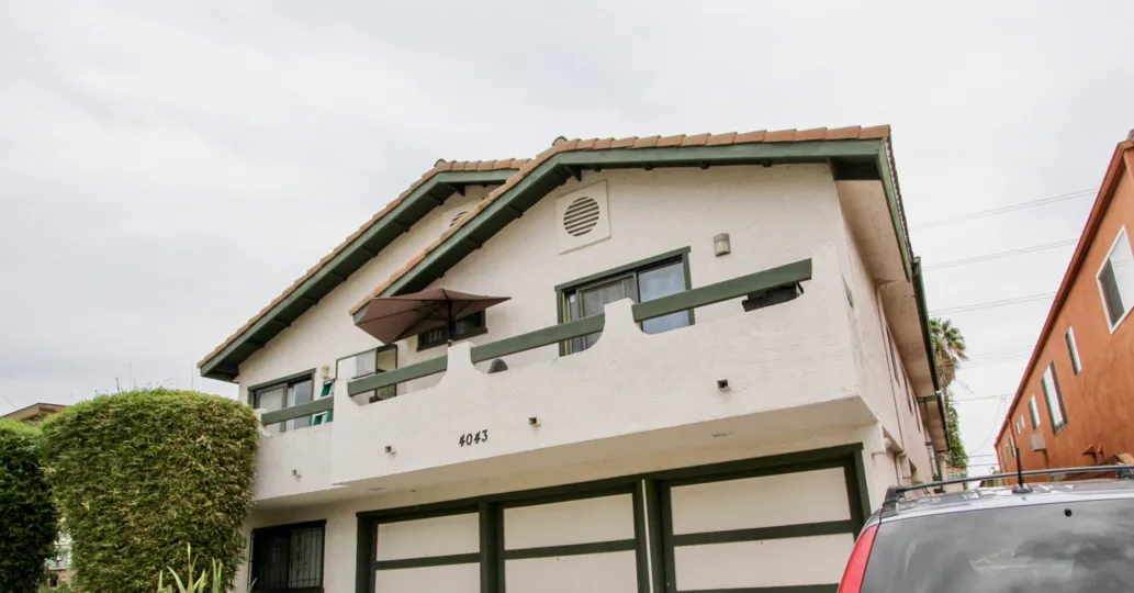 It's a cloudy day in the Utah Heights community in North Park, CA