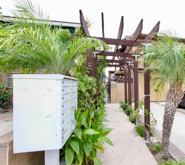 Utah Street Condos  : North Park ,: California,white cupboard, brown poles