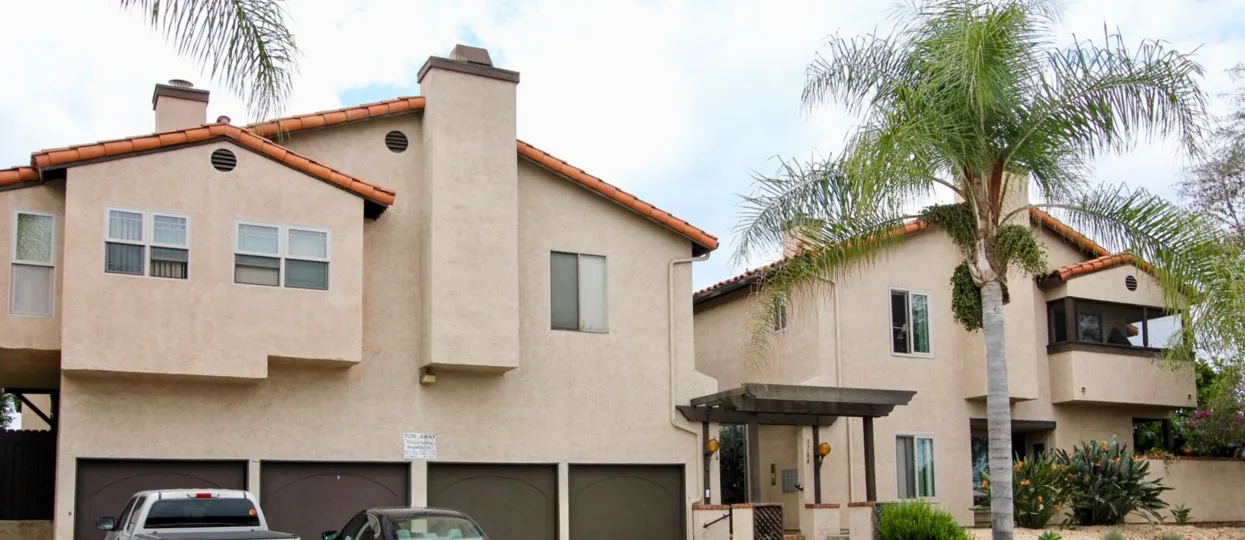 A backend view of Villa Park in North Park, California