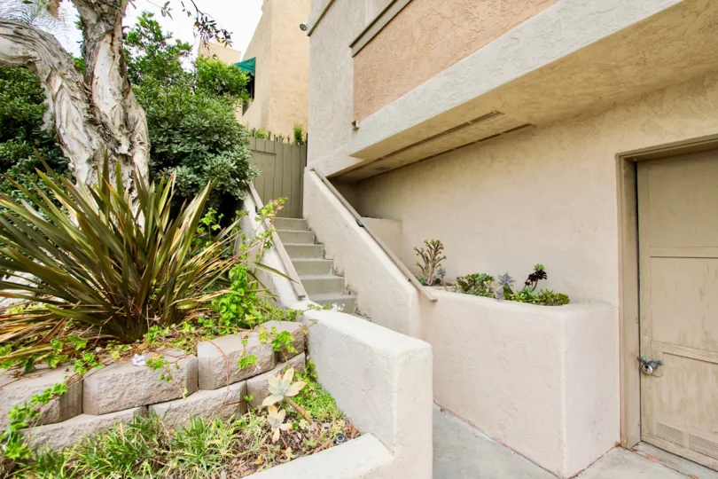 Villa Terrance Condos, North Park, California, adobe, stairs, two story