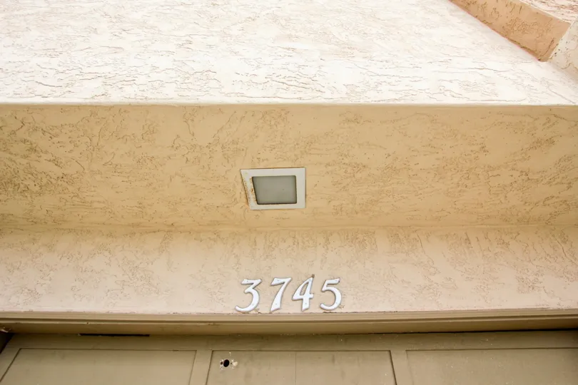 Upon the door of the villa in the villa Terrace Condos marked the number as 3745