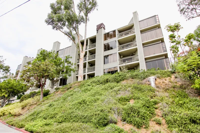 Wilshire on the Park ,North Park  ,California,hilly, off white building