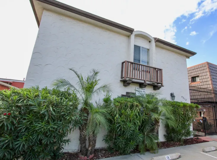 Beautiful white stone house in Wilson Court, North Park CA