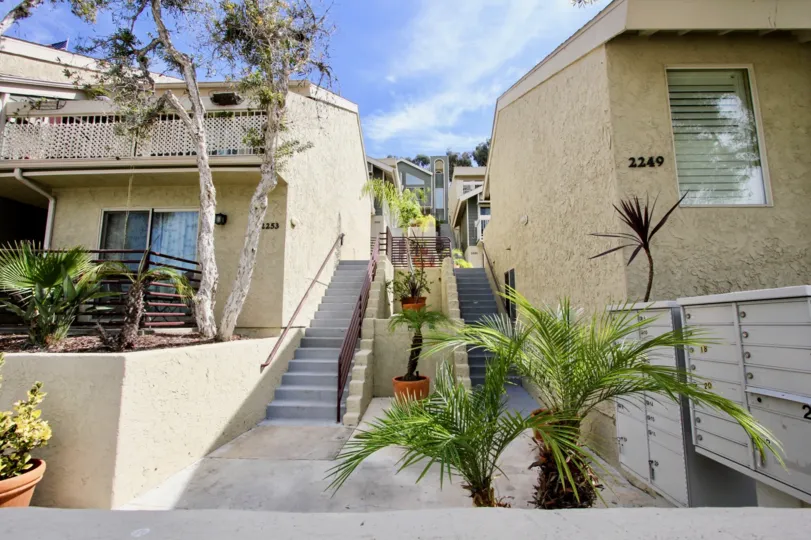 THE HOUSE IN THE BAY POINTE WITH THE FLOWER POT, PLANTS