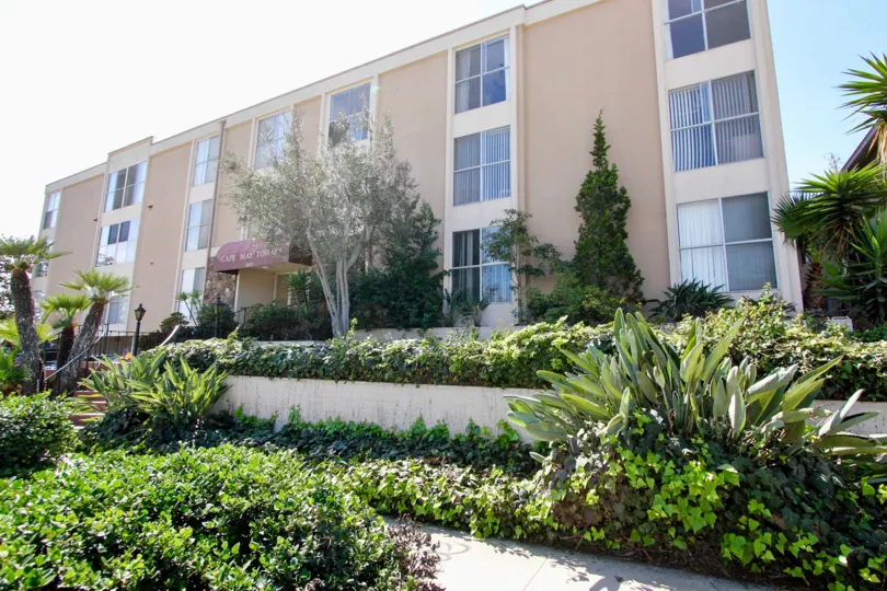 Lush and verdant landscaping features in Ocean Beach