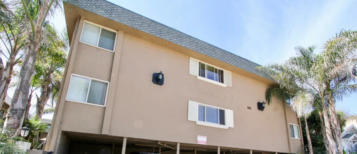 The building in the Casa Marina complex community located in Ocean Beach CA.