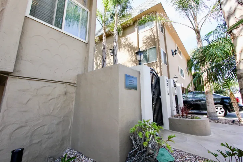 Brown stucco with a raised texture on a condo at Casa Marina