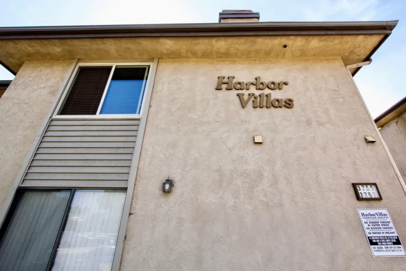 Top angle view of the building have letters in Harbor Villas