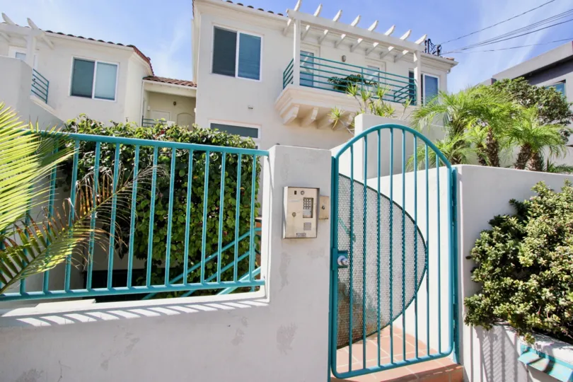 Ocean Front Condos in Ocean Beach, California, Front Gate
