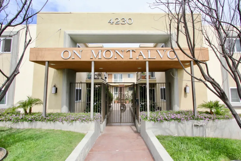 The beautiful front entry will welcome you home to On Montalvo.