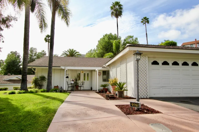 Camino Crest, Oceanside, California, lawn, tall tres
