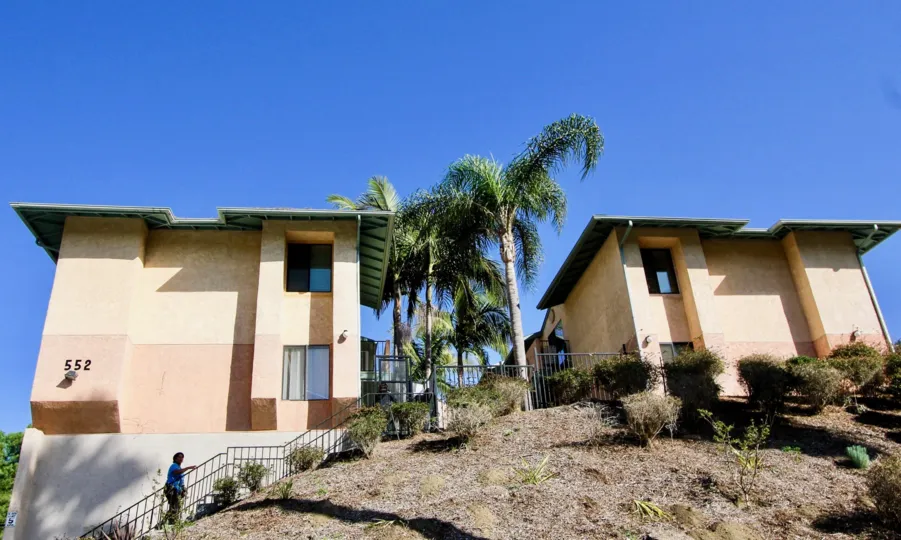 Canyon Grove, Oceanside, California, blue sky, trees