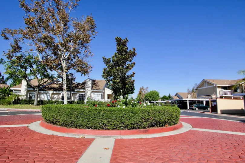 Carefree Village, Oceanside, California. blue sky, trees