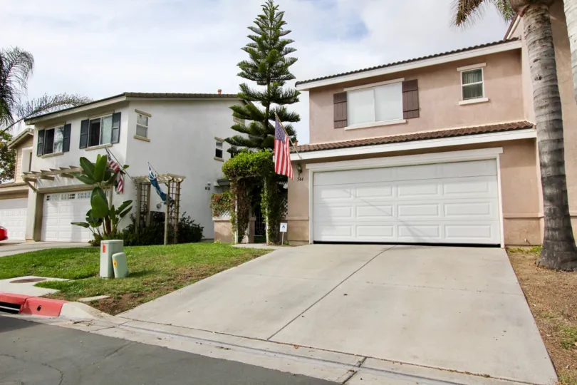 Separate path to each building and car parking areas in Ivey Pointe. The