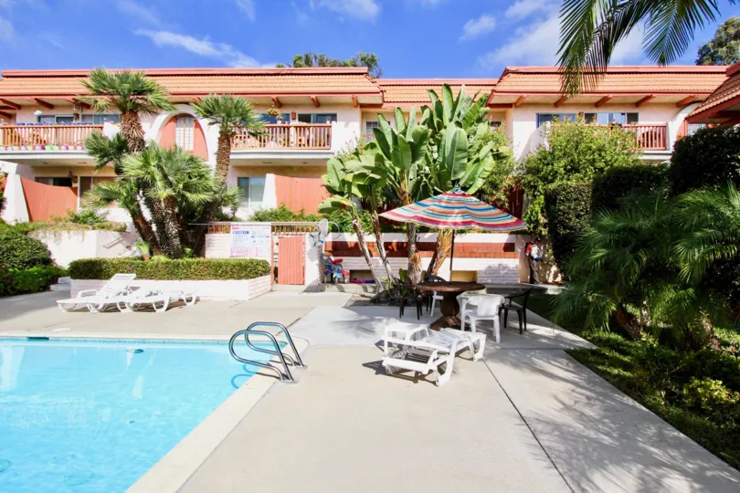 Enjoy beautiful Southern California days poolside at La Montana.