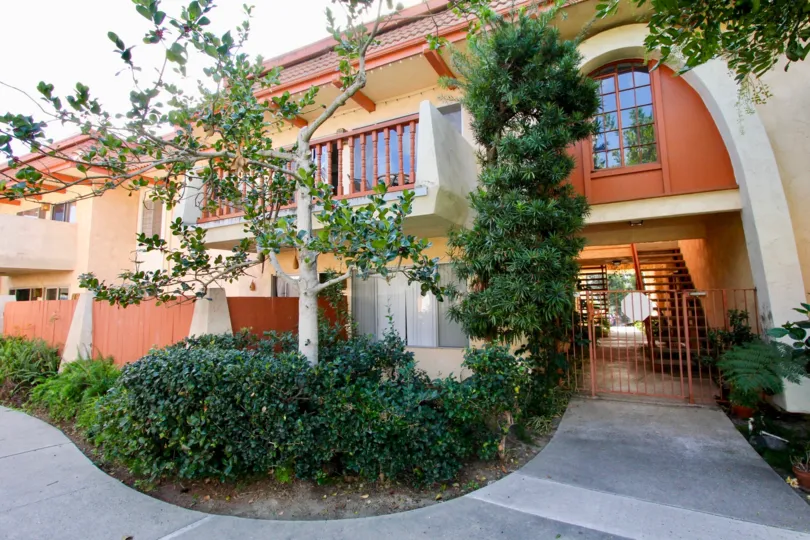 An outside entrance to the La Montana property in Oceanside CA