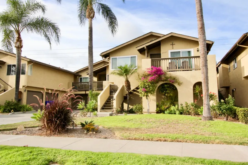 A clear California day in the Lake Village Community in beautiful Oceanside, California.
