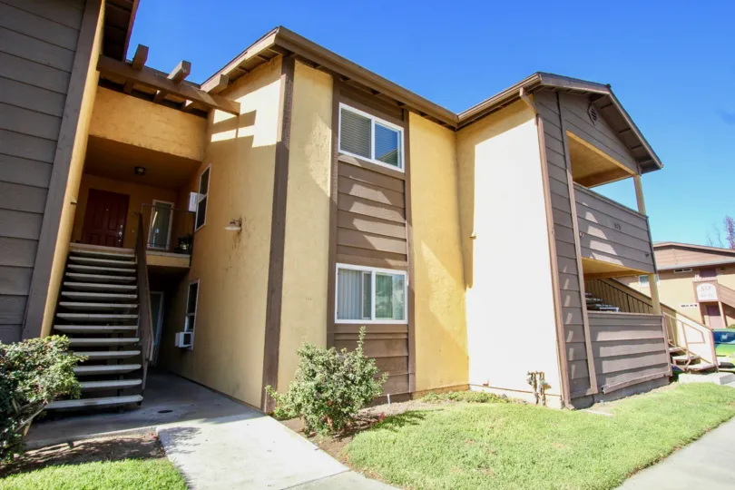 An apartment complex in the Lakeshore Villas area in Oceanside CA