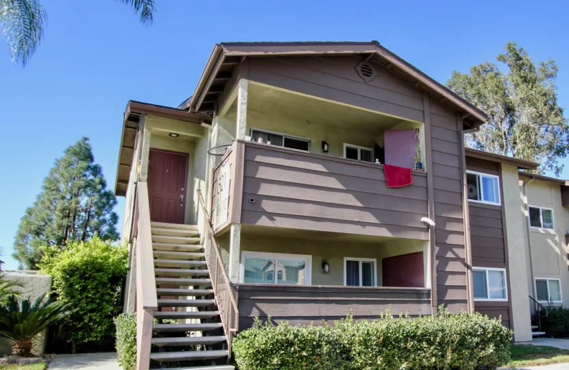 The Lakeshore Villas apartment complex in Oceanside CA