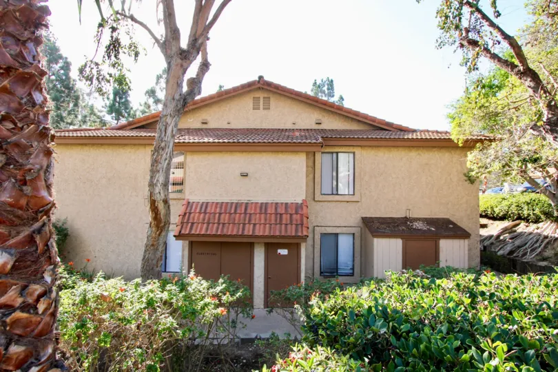 This cozy, secluded bungalow is in Loma Alta Village in Oceanside, California