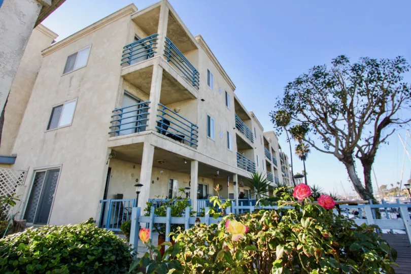Corner view of complex in Marina Del Mar Oceanside California