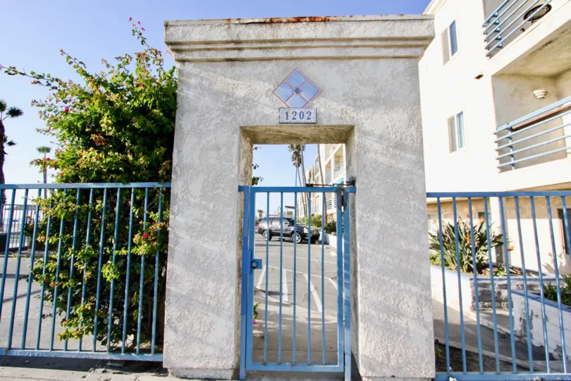 Front gate Marina Del Mar located in Oceanside California
